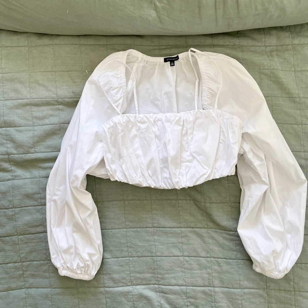 Dynamite White Bolero and Bandeau Set - Picture 9 of 14